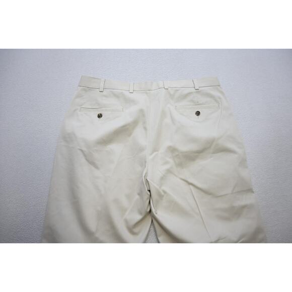 Brooks Brothers 346 Lightweight Clark Advantage Khaki Pants Beige Mens 37 x 32 - Picture 7 of 7